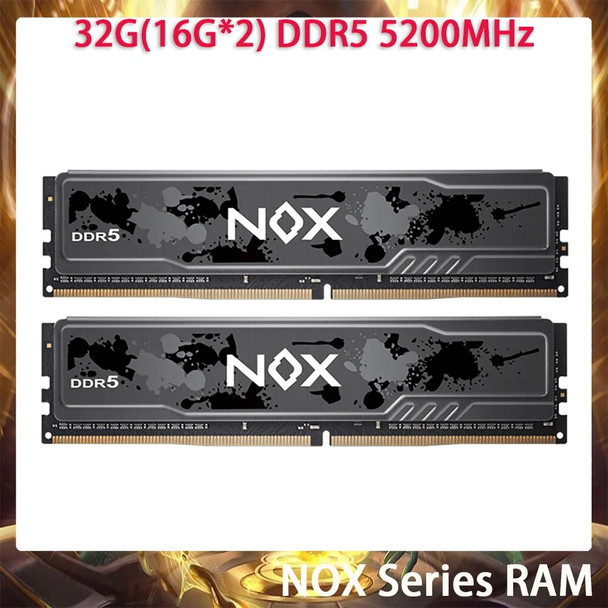 32G(16G*2) DDR5 5200MHz NOX Series RAM Desktop Gaming Memory Fast Ship High Quality