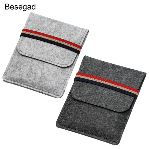 Besegad Felt Tablet Protective Case Bag Pouch Cover Sleeve for Kindle Voyage paperwhite3 kindle oasis2 3 E-Book Reader Gadgets