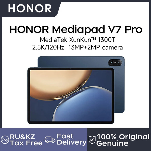 HONOR Tablet HONOR Pad V7 Pro 11" 2.5K 120Hz Eye-protecting full screen MediaTek Kompanio 1300T 8-core CPU WIFI/5G-LTE Tablet PC