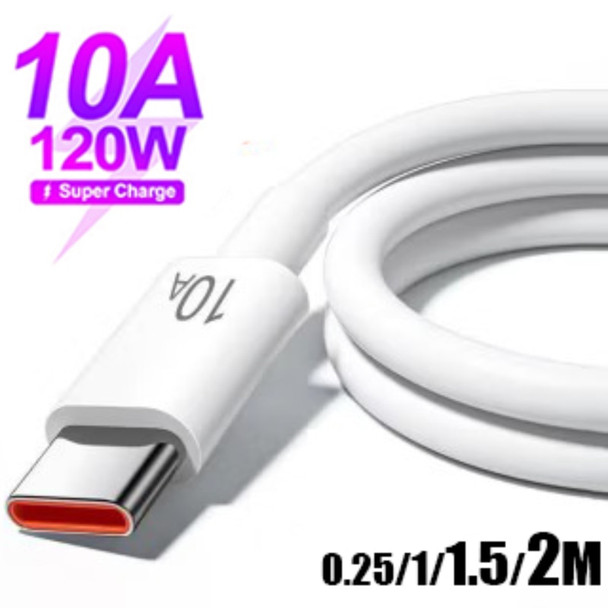 120w 10a Type C Fast Charging Cable Data Cord For Samsung Xiaomi