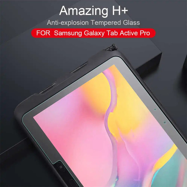 For Samsung Galaxy Tab Active Pro Tablet PC Nillkin Amazing H+ Nanometer Anti-Explosion Tempered Glass Screen Protector