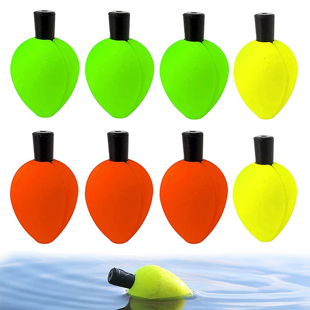 10Pcs Foam Peg Floats Fishing Trout Floats Slip Bobber Fishing Cork with Pipe Plug Fly Fishing Indicator Fishing Supplies