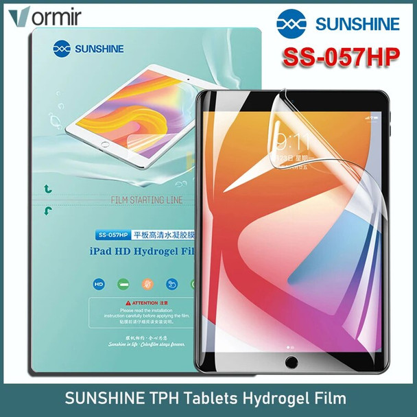 20PCs Sunshine SS 057HP Tablets Screen Protectors HD Flexible Hydrogel Film Front Rear Glass Screen Cutting Films Sheet for iPad