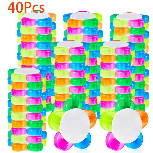 40Pcs Liquid Watercolor Fluorescent Pens 5 Assorted Colors Fluorescent Pens for Kids School Office Stationery Supplies