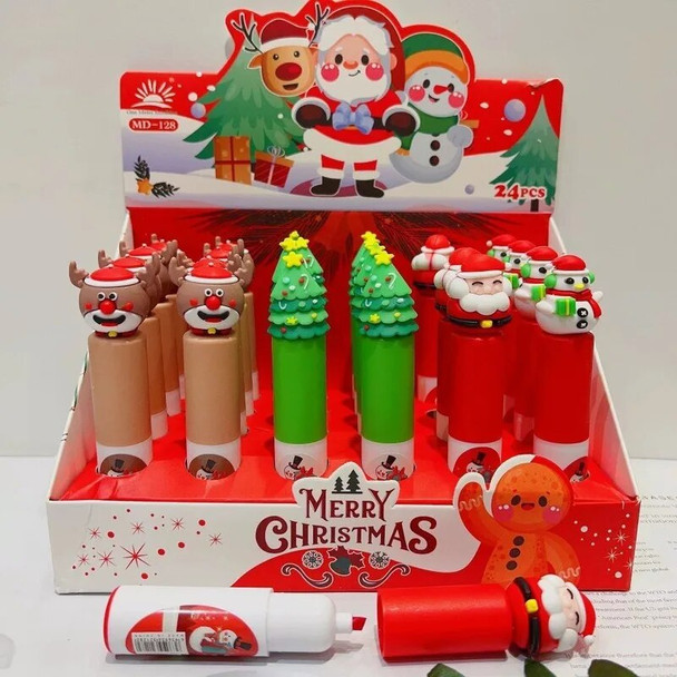 New Highlighter 24pcs Christmas Color Marker Pen Set Creative Children's Painting Graffiti Students Multicolor Hand-held Pens