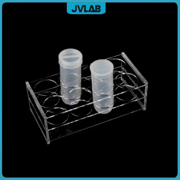 Plexiglass Rack For Centrifuge Tube 100 ml Plexiglass Stand Place 10 Tubes Transparent Test Tube Holder Diameter 40 mm