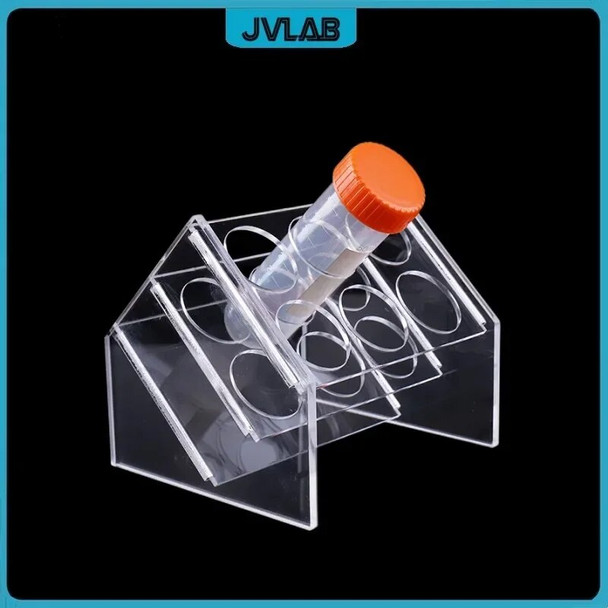 50ml*8-Holes organic glass centrifugal tube rack 8vents rectangle transparent acrylic Centrifuge test tube rack Free shipping