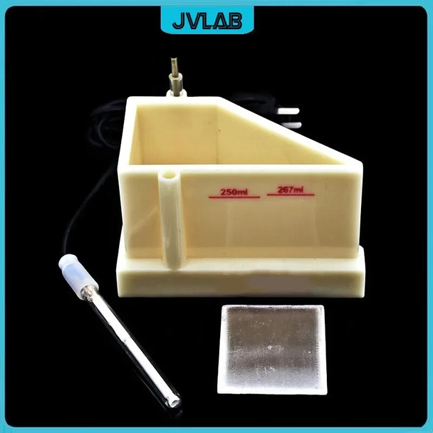 ABC Hull Cell Testing Equipment Harrington Groove Plating 267 ml Electroplating Experiment Chrome-plated Hall Groove