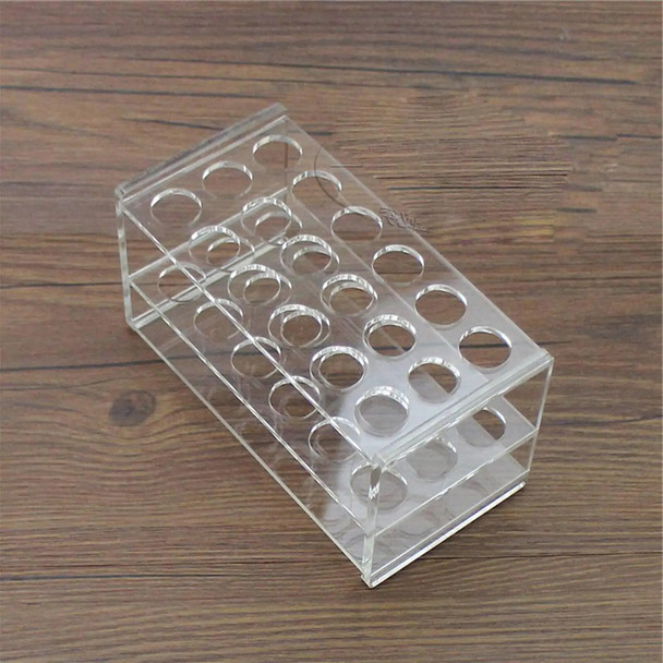 Methyl Methacrylate Test Tube Rack 18 Holes Holder Support Burette Stand Lab Test Tube Stand Shelf School Supplies