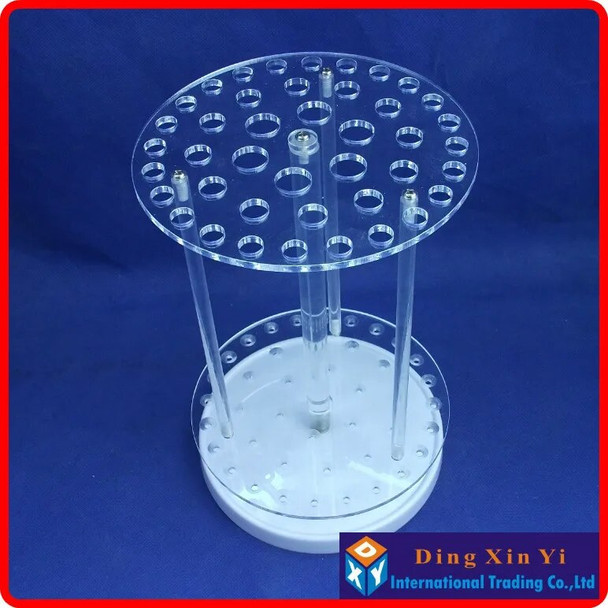 42 holes circular pipette stand Organic glass graduated pipette rack pipette holder 42 holes circular pipet rack