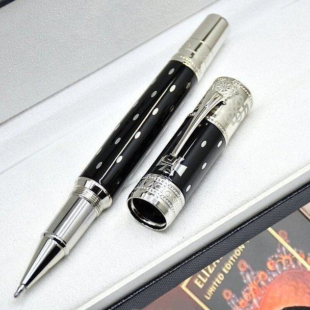 Limited Edition Elizabeth Rollerball Pen MB Ballpoint Pen Unique Desigh Business Office Writing Fountain Pen With Serial Number