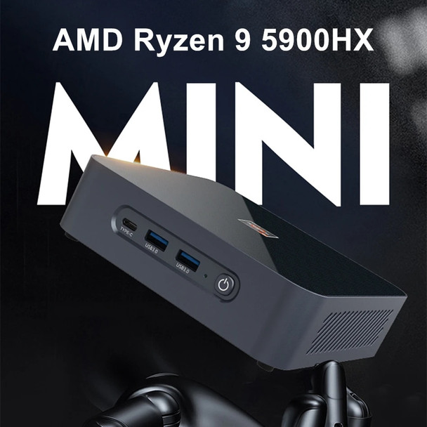 Topton AMD Gaming Mini PC Ryzen 9 5900HX Ryzen 7 5825U 2*DDR4 NVMe SSD 2.5G LAN Desktop Gamer Mini Computer HTPC USB3.2 WiFi6