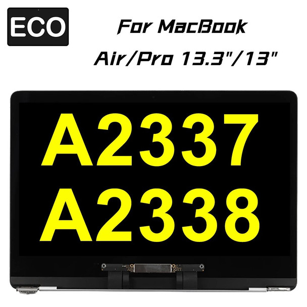 New Laptop LCD Screen Display Assembly For Macbook Air Pro M1 M2 A2337 A2338 Retina 13" 13.3" 2020 Glass Panel Assembly Part