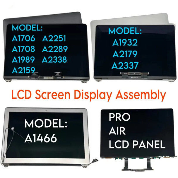 New for MacBook Pro Air A1932 A2179 A2337 A1466 A1706 A1708 A2251 A2289 A1989 A2159 A2338 Lcd Screen Display Replacement