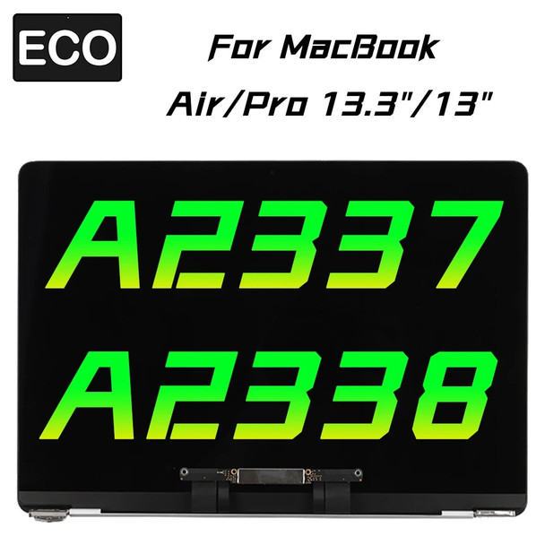 New Laptop LCD Screen Display Assembly For Macbook Air Pro A2337 A2338 Retina 13" 13.3" 2020 Glass Panel Assembly Replacement