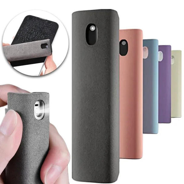 2in1 Screen Cleaner Spray Bottle with Microfiber Cell Phone Laptop Tablet Screen Cleaning Wipe Press Spray Bottle Without Liquid