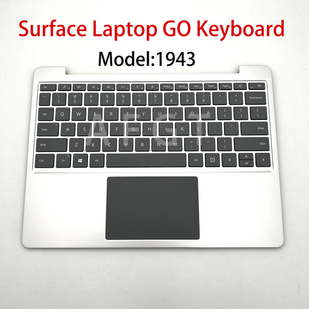 US English Replacement Keyboards For Microsoft Surface laptop Go 1943 12.4inch Keyboard Assembly Sliver New