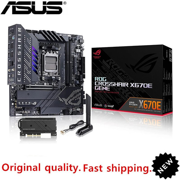 For ROG CROSSHAIR X670E GENE Motherboard Socket AM5 NEW For AMD X670 Original ASUS Desktop PCI-E 5.0 m.2 sata3 Mainboard