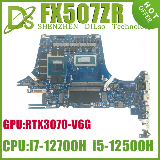 KEFU FX507ZR Mainboard For ASUS TUF Gaming F15 FX507ZW FX507ZC Laptop Motherboard W/i5-12500H i7-12700H RTX3050/3050Ti /RTX3070