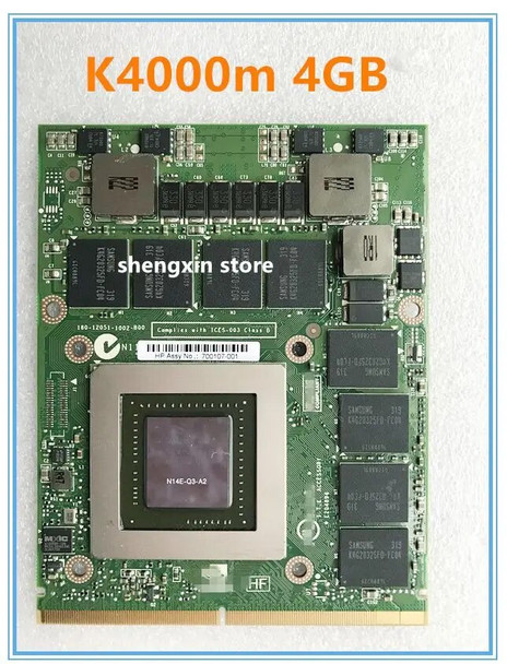 For Laptop DELL Quadro K4000 k4000m N14E-Q3-A1 Graphic Video Card 4GB M6700 M6800 M6600 HP Elitebook 8770W 8760W