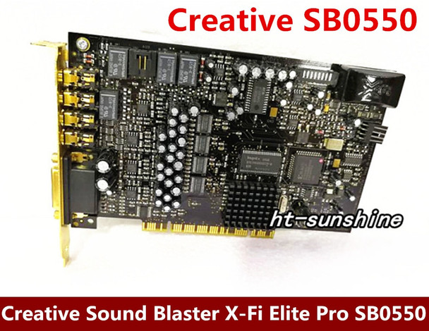 Original disassemble for Creative Sound Blaster X-Fi Elite Pro SB0550 7.1 sound card working good