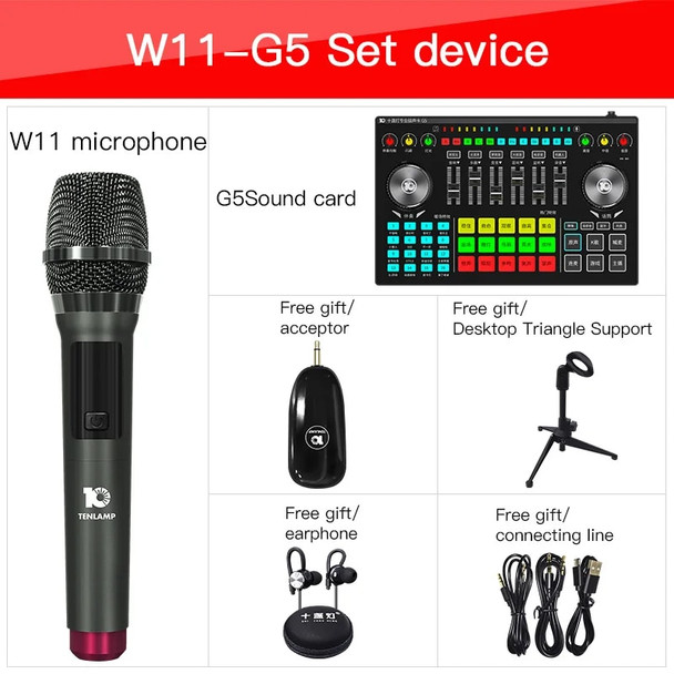 Sound Mixer USB Microphone Sound Effect Bluetooth Audio Mixer Webcast Live Sound Card Interface External for Home Studio Stage