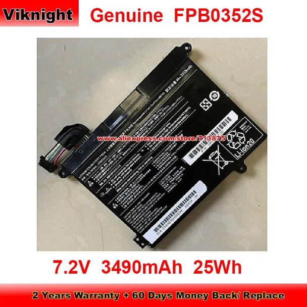 Genuine FPB0352S Battery for Fujitsu CP785911-01 FPCBP578 Laptop 7.2V 3490mAh 25Wh