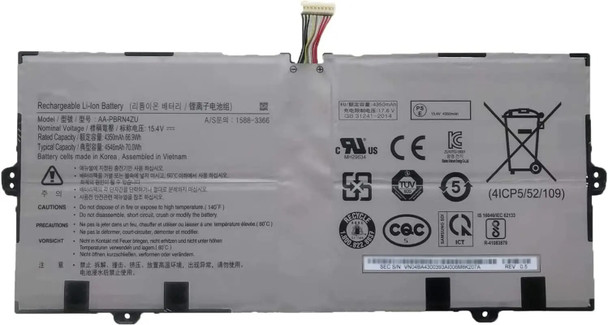 AA-PBRN4ZU Laptop Battery Replacement for Samsung Galaxy Book Flex 15-NP950 950QCJ 930QCJ 950XCJ 930XCJ Series(15.4V 66.9Wh)