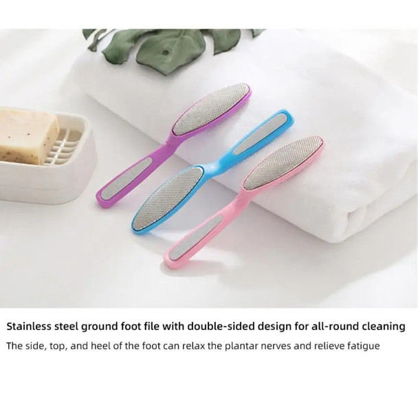 2 In 1 Foot File Foot Rasp Pedicure Tools Feet Dead Skin Callus Remover Wooden Handle Foot Scrubber Sandpaper Foot Care