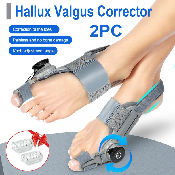 Bunion Corrector Unisex Foot Hallux Valgus Braces Rotatable Toe Separator Straightener Adjustable Pedicure Finger Toe Corrector