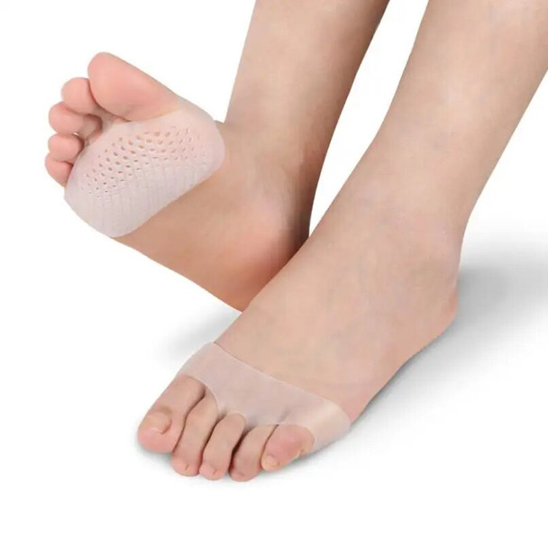 200 pairs/lot Cellular Breathable Soft Silicone Gel Toe Pads High heel shock Anti Slip-resistant foot Pad