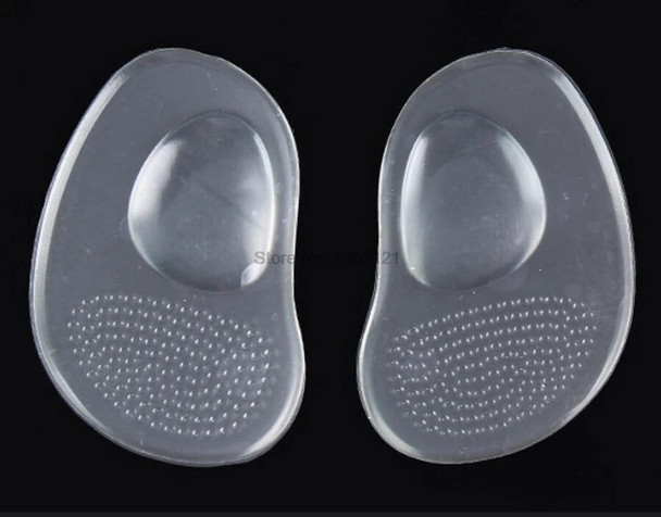 by dhl 1000Pair Arch Support Cushion Half Insole Silicone Gel Front Feet Shoe Pads Reusable Cushion Massage Foot Care