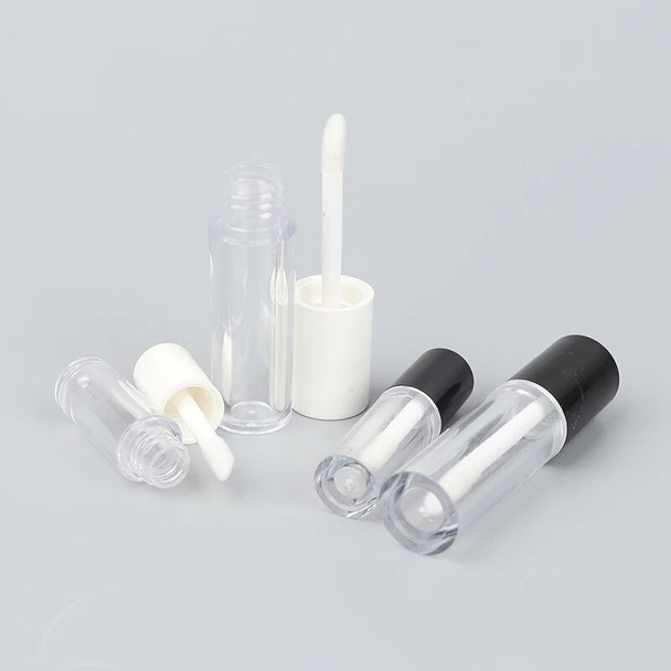 Empty Lip Gloss Tube Refillable Plastic Lip Glaze Lipstick Sample Bottle Make Up Samples Travel Accessory