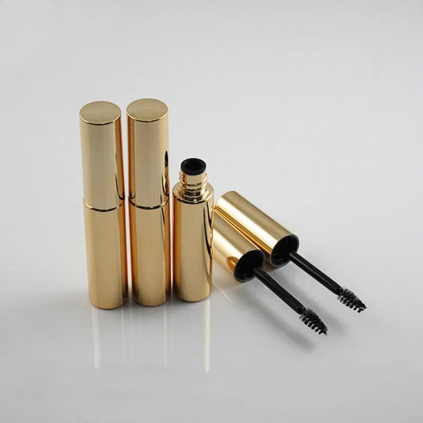 10-100pcs 8ml Empty Gold Eyelash Tube Mascara Cream Vial/Container Fashionable Refillable Bottles Makeup Tool Accessories