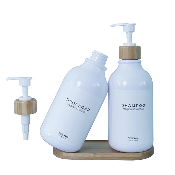 500ml Soap Dispenser Empty Refillable Bottle Shampoo Conditioner Hand Sanitizes Large-capacity Pump Bottle Bathroom Accessories