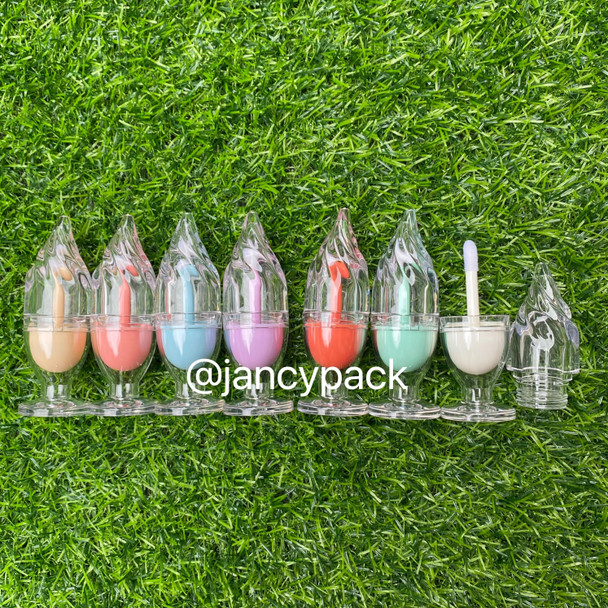 Ice Cream Shape Lipgloss Packaging Container Refillable lipgloss tube Lip Balm Glaze Sample travel Bottle Cosmetics Accessories Ice Cream Shape Lipgloss Packaging Container Refillable lipgloss tube Lip Balm Glaze Sample travel Bottle Cosmetics Accessories