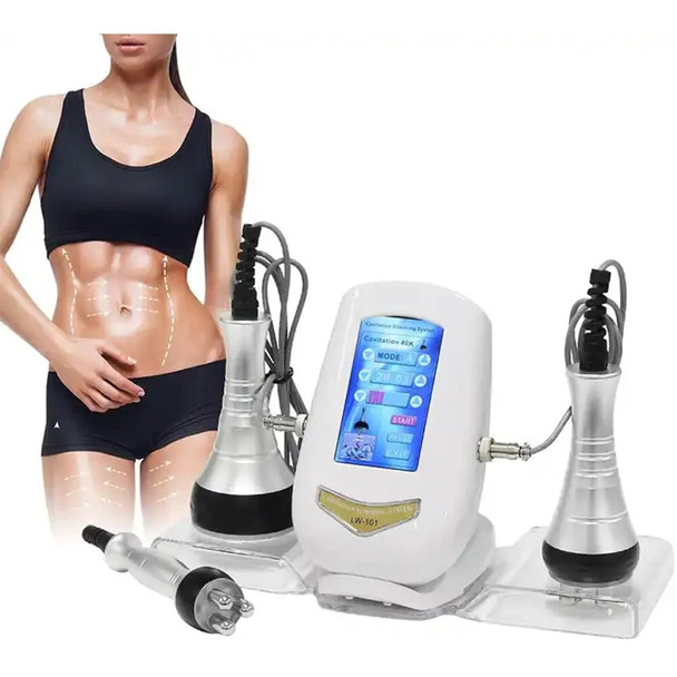 3 In 1 LW-101 40khz Cavitation Body Skin Massage Facial Massager Skin Tighten Face Lifting Skin Care Tool