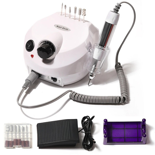 LINMANDA Adjustable 35000RPM Electric Nail Drill Machine Sanding Cutter Pedicure Manicure Drill Set Nail Polishing Equipment