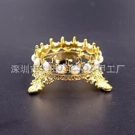 by dhl or ems 200pcs Crown Design Nail Pens Brush Stand Rack Pearls DIY Manicure Nail Carving Drawing Pens Brushes Holder new