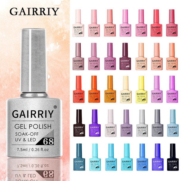 Gel Nail Polish Semi-Permanent Varnish Hybrid Nail Art Salon 80 Colors Glitter 7.5ml Soak Off UV LED Nail Polish Free Shipping