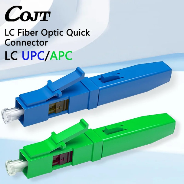 10-100pcs LC Fast Connector Single-mode Fiber Optic Quick Connector LC Embedded Type FTTH Fiber Optic Fast Connector