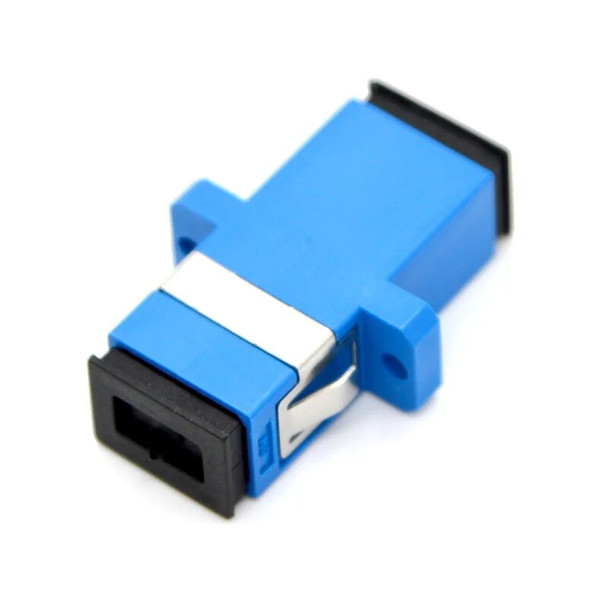 300pcs New Optical Fiber Adapter Connector SC/UPC Coupler Optical Equipment Simplex SC-SC Flange Free Shipping To Brazi