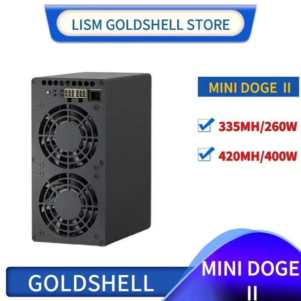 New Goldshell mini doge 2 Miner 420m Hashrate LTC DOGE coin Miner Silent network goldshell mini doge II miner from mini doge