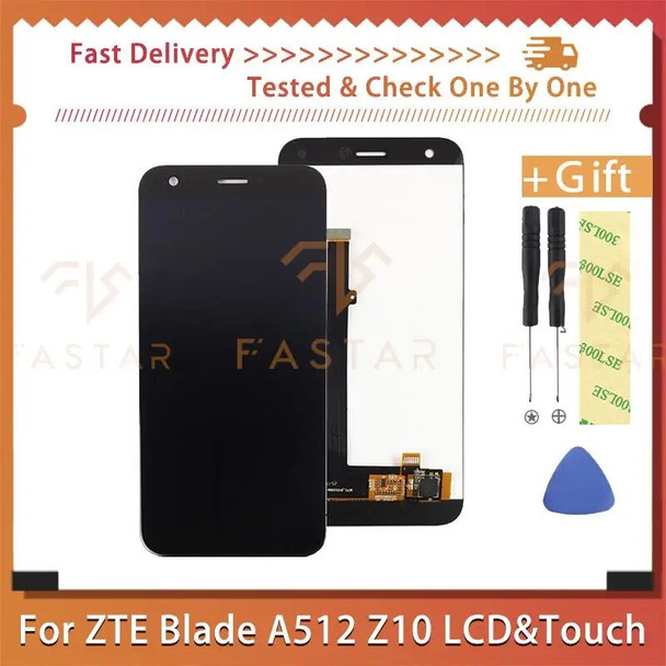 5.2"Tested For ZTE Blade A512 Z10 LCD Display Touch Digitizer Assembly Replace Repair mobile phone Screen zte A512 Z10 lcd