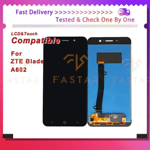 5.5"Tested For ZTE Blade A602 LCD Display Touch Digitizer Assembly Replacement parts mobile phone Screen zte a602 lcd