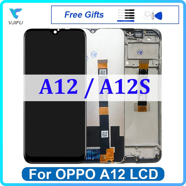 6.22'' Original LCD For OPPO A12 A12S Display Touch Screen CPH2083 CPH2077 Digitizer Assembly Replacement Mobile Phone Repair