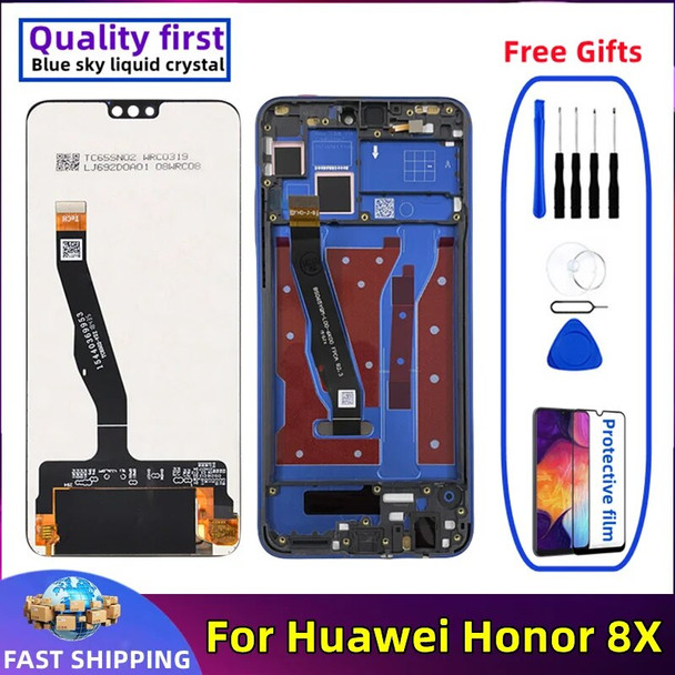 For Huawei Honor 8X LCD JSN-AL00 L22 L2 LCD Original With frame Mobile Phone Display Touch Screen Digitizer Assembly Replacement
