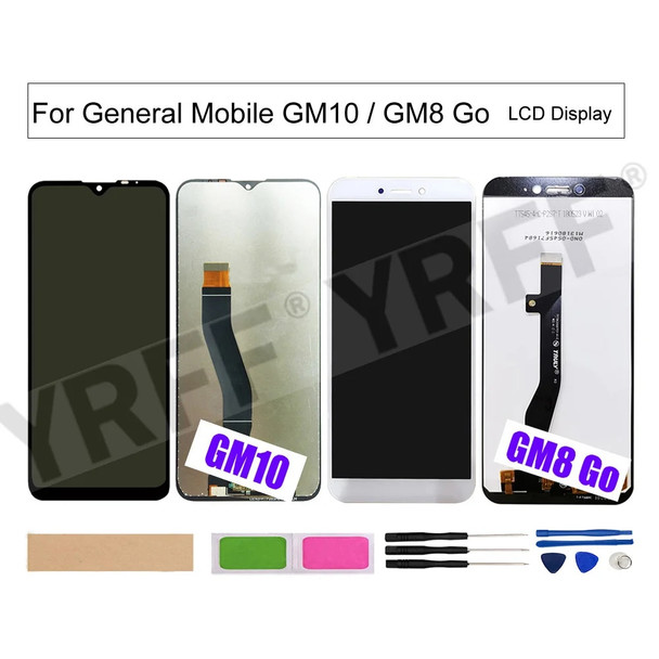 For General Mobile GM10/GM8 Go Screen LCD Display+Touch Screen Digitizer Assembly Phone Replacement Parts Tools