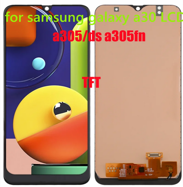 For samsung galaxy a30 mobile phone display a305/ds a305f a305fd a305a touch screen digitizer for samsung galaxy a30 LCD