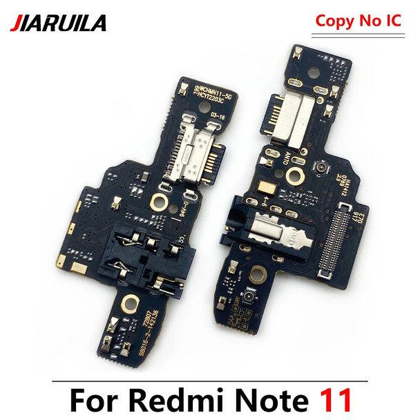 10 Pcs For Redmi Note 11 5G New USB Charging Charger Port Connector Flex Cable Board Mobile Phone Spare Parts